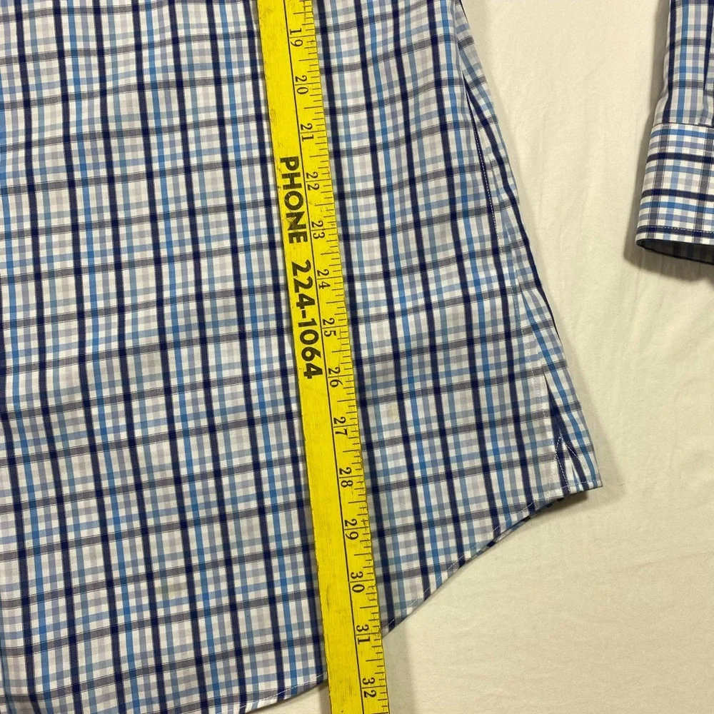 Banana republic Slim fit Shirt Button up Longsleeved Collared Non-Iron Plaid